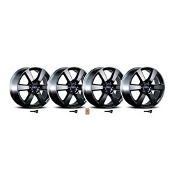 2015-2019 F-150 20" X 8.5" SIX SPOKE WHEEL SET WITH TPMS KIT - MATTE BLACK