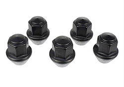 M12 X 1.5 BLACK LUG NUT WHEEL KIT (5)