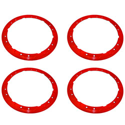 2017-2018 RAPTOR BEAD LOCK WHEEL TRIM RING SET - RED