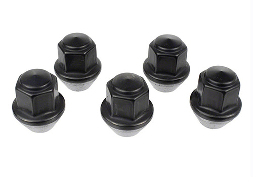 M12 X 1.5 BLACK LUG NUT WHEEL KIT (5)