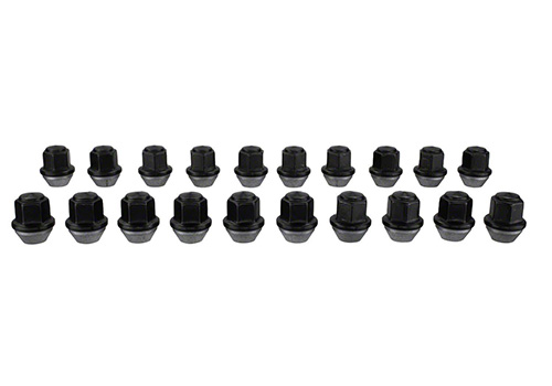 M12 X 1.5 BLACK LUG NUT VEHICLE KIT (20)