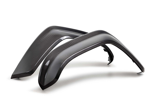 BRONCO RAPTOR CARBON FIBER FRONT FENDER FLARE SET-GLOSS