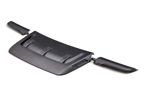 F-150 RAPTOR CARBON FIBER HOOD VENT & TRIM - MATTE