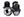 M14 X 1.5 BLACK LUG NUT VEHICLE KIT (32)