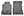 MUSTANG 2015-2025 CARPET FLOOR MAT WITH MUSTANG LOGO - BLACK